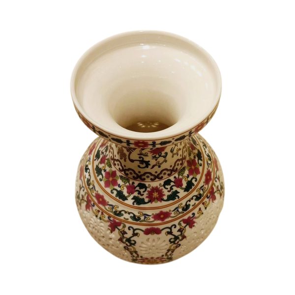 Handcrafted Blue Pottery Flower Vase – Timeless Elegance in Every Curve - Image 3