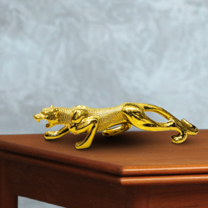 Golden Panther Decorative Figurine – Luxury Home & Office Decor