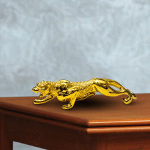 Golden Panther Decorative Figurine – Luxury Home & Office Decor
