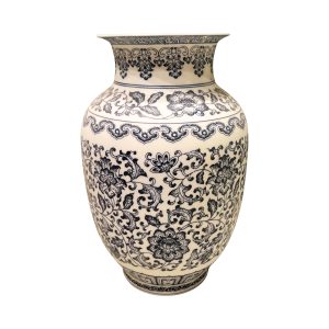 Handcrafted Blue Pottery Flower Vase – Timeless Elegance in Every Curve