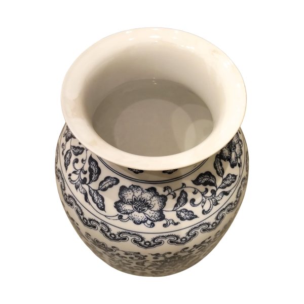 Handcrafted Blue Pottery Flower Vase – Timeless Elegance in Every Curve - Image 3