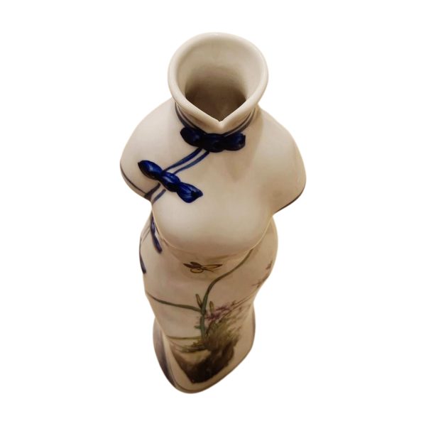 Handcrafted Blue Pottery Flower Vase – Timeless Elegance in Every Curve - Image 3