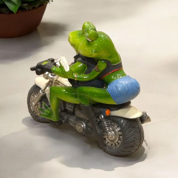 Frog Couple on Bullet bike-1414 - Image 2