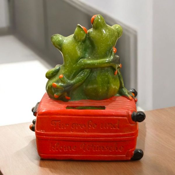 Frog Couple on Trolly Bag-1425 - Image 4