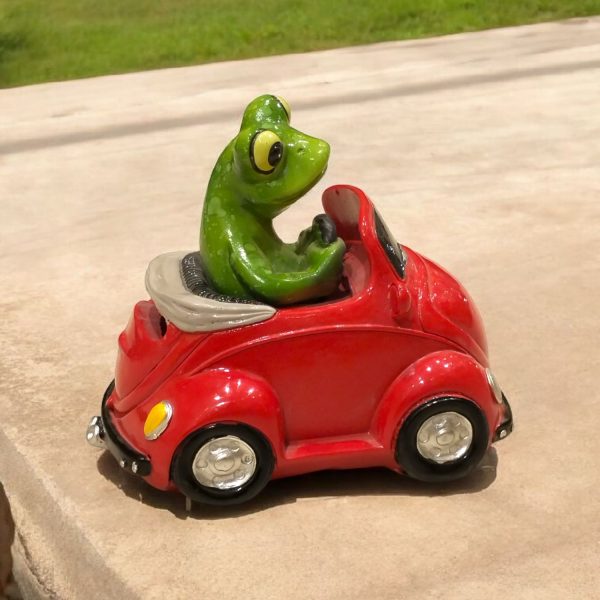 Frog on Red Car-1416 - Image 2