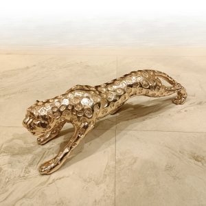 Golden Jaguar Decorative Figurine – Luxury Home & Office Decor