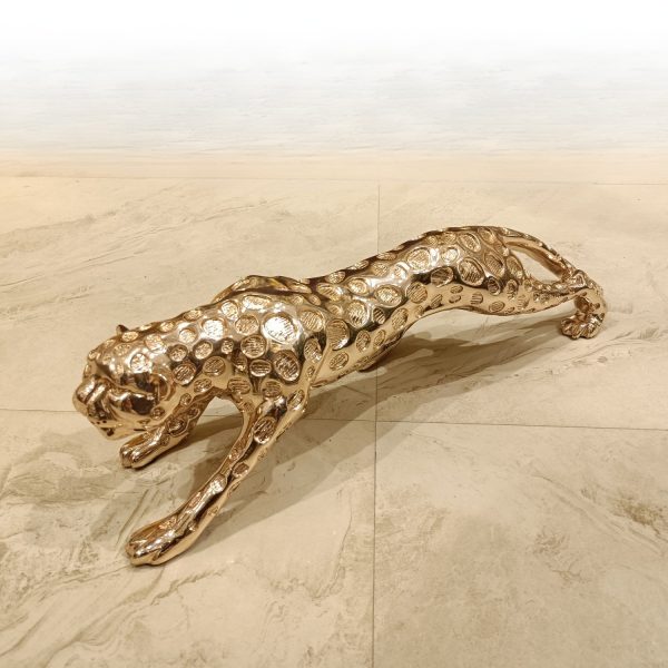 Golden Jaguar Decorative Figurine – Luxury Home & Office Decor