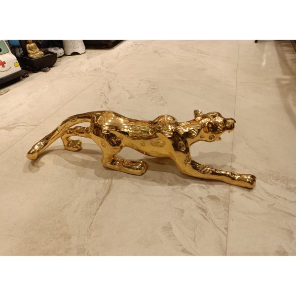 Golden Jaguar Decorative Figurine – Luxury Home & Office Decor - Image 3