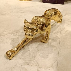 Golden Jaguar Decorative Figurine – Luxury Home & Office Decor