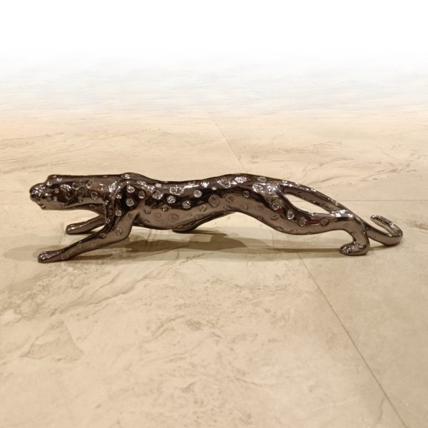 Jaguar Decorative Figurine – Luxury Home & Office Decor (Black)