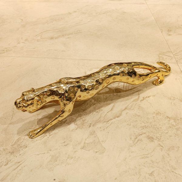 Golden Jaguar Decorative Figurine – Luxury Home & Office Decor - Image 3