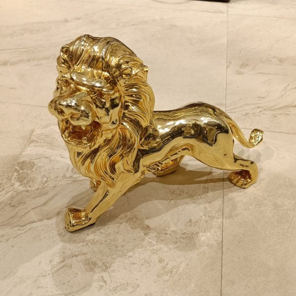 Golden Lion Decorative Figurine – Luxury Home & Office Decor - Image 3